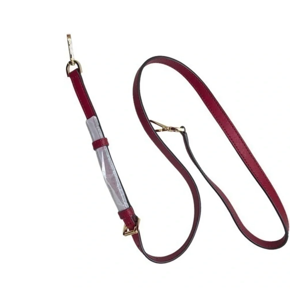 Michael Kors red saffiano leather replacement crossbody strap